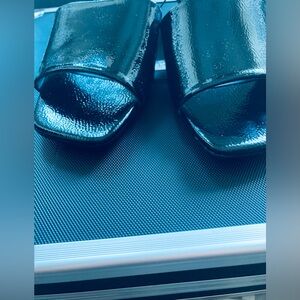 Madden Girl Glossy Black Sandals